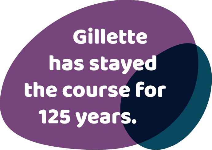 Gillette has stayed the course for 125 years.